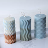 Creative Shaped Cylindrical Candle Mold Soy Wax White Beeswax Paraffin Aromatherapy Candle DIY Materials