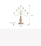 Retro Moroccan Light Luxury Homestay Resin Candle Holder