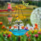 Solar-Powered Fountain Bird Feeder Bird Bath