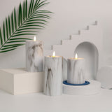 Electronic Candle Light Luxury Romantic Style Simple Modern Creative Simulation Marble