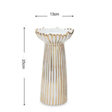 Modern Light Luxury Electroplating Candle Holder Ceramic Crafts Ornaments