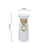 Modern Light Luxury Electroplating Candle Holder Ceramic Crafts Ornaments