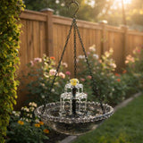 Solar-Powered Fountain Bird Feeder Bird Bath