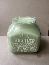 23 Oz 100% Soy Green Wax. Vanilla Scent.