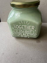 23 Oz 100% Soy Green Wax. Vanilla Scent.