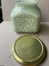 23 Oz 100% Soy Green Wax. Vanilla Scent.
